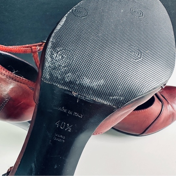 CoSTUME NATIONAL / Ankle strap heels / Aubergine / EU 40.5 - Picture 6 of 8